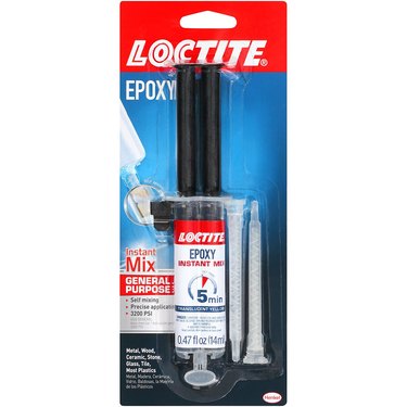 Epoxy syringe package.