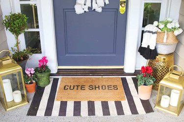 Layered Doormat and Rug Ideas for Fall - Modern Glam