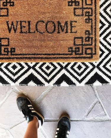 layered doormat