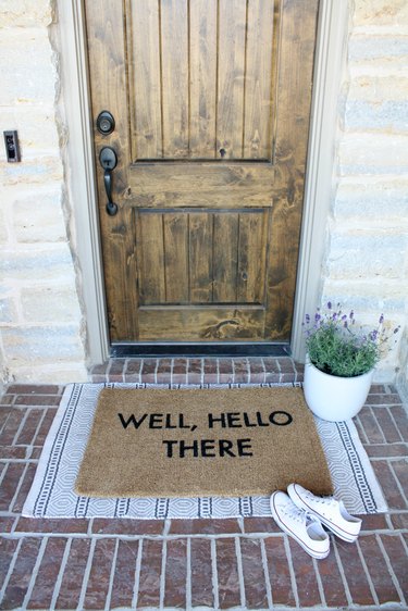 layered doormat