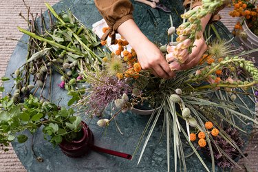 Floral Arrangement with Felisa Funes from of the flowers