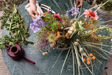 Floral Arrangement with Felisa Funes from of the flowers