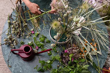 Floral Arrangement with Felisa Funes from of the flowers