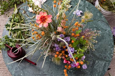 Floral Arrangement with Felisa Funes from of the flowers