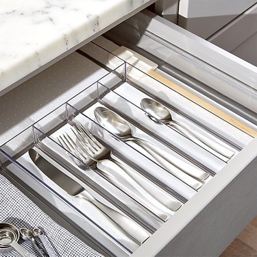 clear cutlery tray