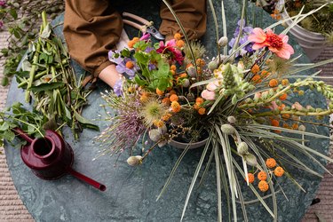 Floral Arrangement with Felisa Funes from of the flowers