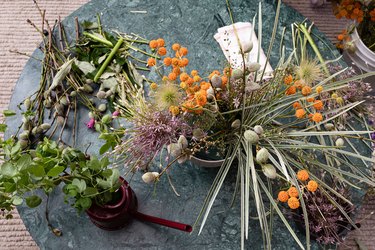 Floral Arrangement with Felisa Funes from of the flowers