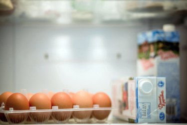 Eggs in refrigerator