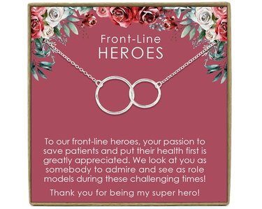 front-line heroes two circles necklace
