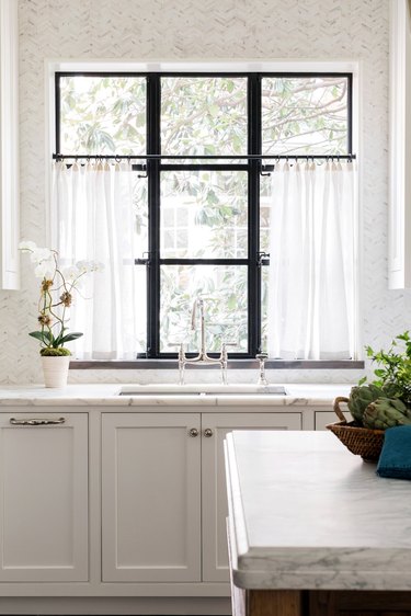 Store cocina  Kitchen window coverings, Kitchen window curtains