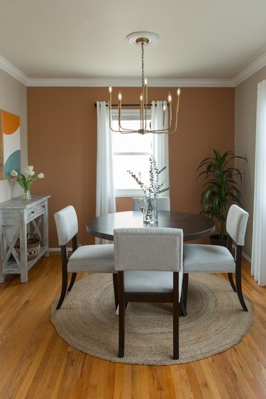 Behr paint color Cider Spice in dining room
