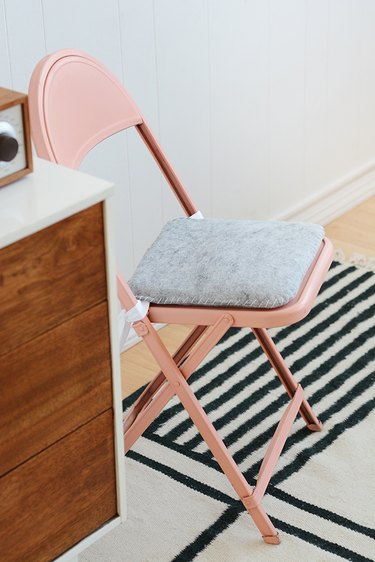 Folding Chair with DIY seat cushion