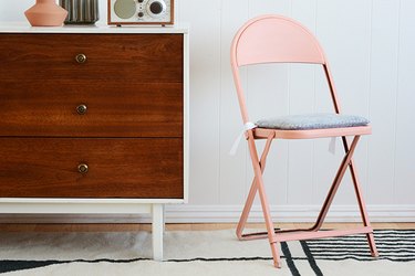 DIY Grain Sack Kitchen Barstool Cushions