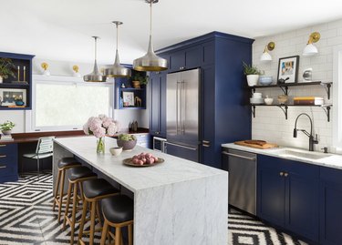 mixed metals kitchen