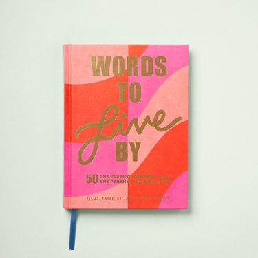 book with title "words to live by"