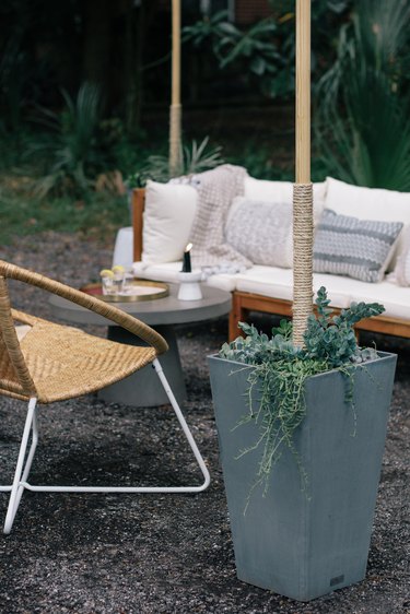 DIY & Done: Create an Outdoor Entertaining Space With String Light Poles