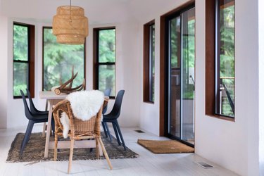 Light bamboo floors add a modern vibe.