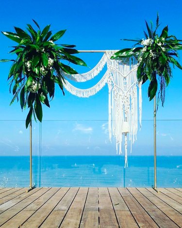 macrame chuppah