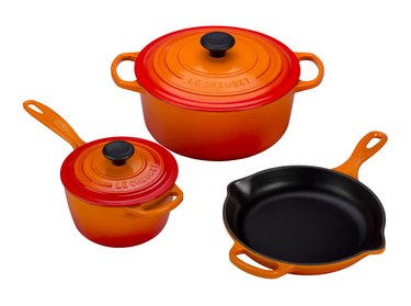 le creuset orange set