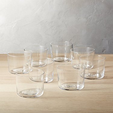 cb2 short glasses