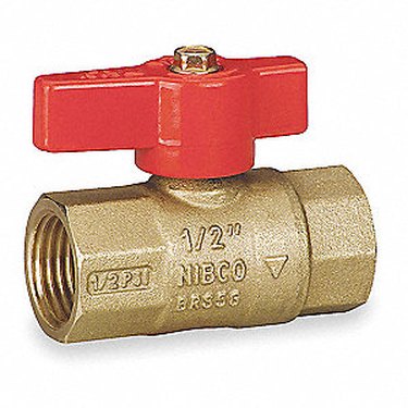 Gas shutoff valve.