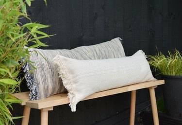 IKEA Hack: Turn Rugs Into Bench Pillows