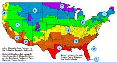 Department of Energy climatic zones.