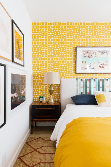 How Society6’s Removable Wallpaper Made My Guest Room Pop | Hunker