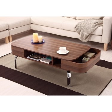 Furniture of America Berkley Mid-Century Modern Walnut Coffee Table