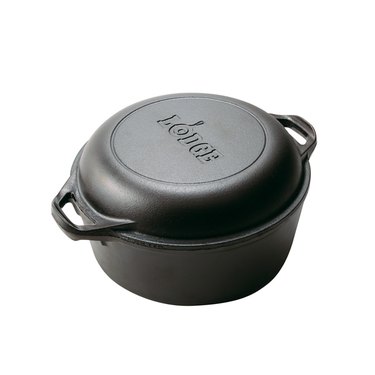 Lodge 5-quart cast iron double dutch oven