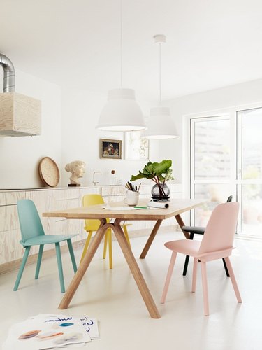 mix and match dining chairs in dining room