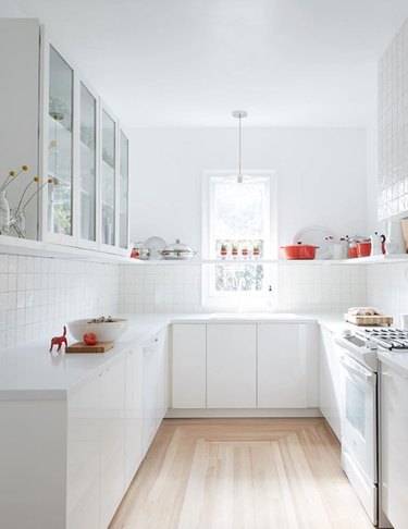 all-white kitchen