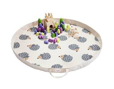 3 Sprouts Hedgehog Play Mat Toy Bag
