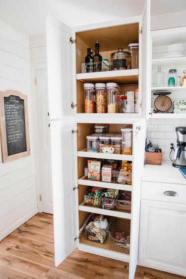Kitchen pantry storage ideas in small pantry
