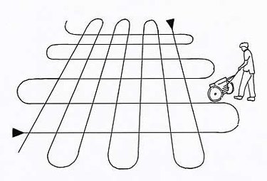 grass seed application pattern