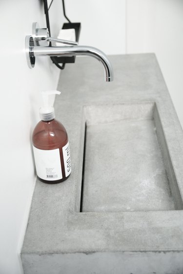 Concrete Integrated Bathroom Sink