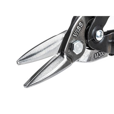 Metal snips close-up.