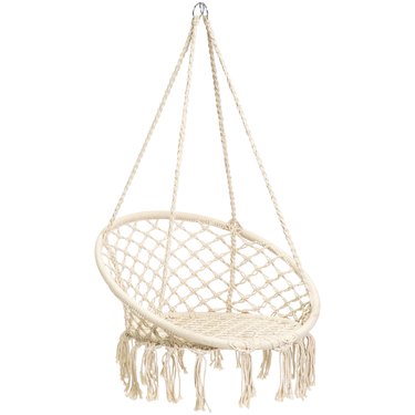rope hammock with tassels