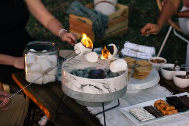 Outdoor S'mores Station