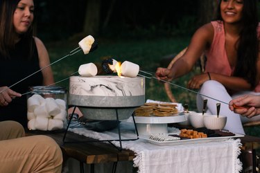 Outdoor S'mores Station