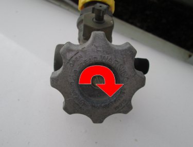 LP gas shutoff valve.