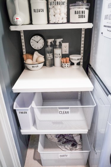 DIY laundry station