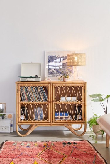 rattan cabinet