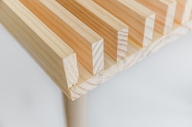 Lay your slats in place on the tabletop.