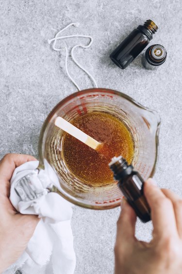 Add Essential Oils to Beeswax Candles