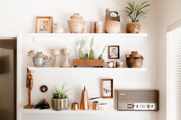 Kitchen detail, featuring intercom system.