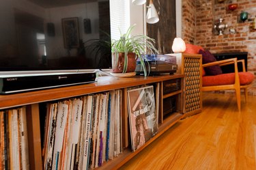 The restored record cabinet.