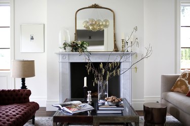 living room with traditional details