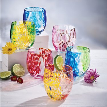 UnoAllaVolta Murano-Style Drinking Glasses