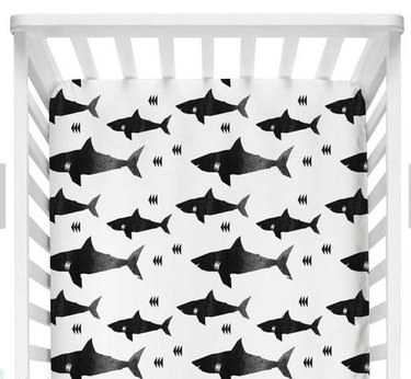 Baby shark cheap crib sheets